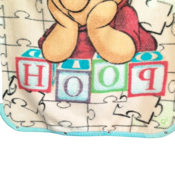 Vintage Colap Textil Winnie The Pooh Cuddle Wrap Snap & Zipper Blanket 30" X 38" - Picture 9 of 14